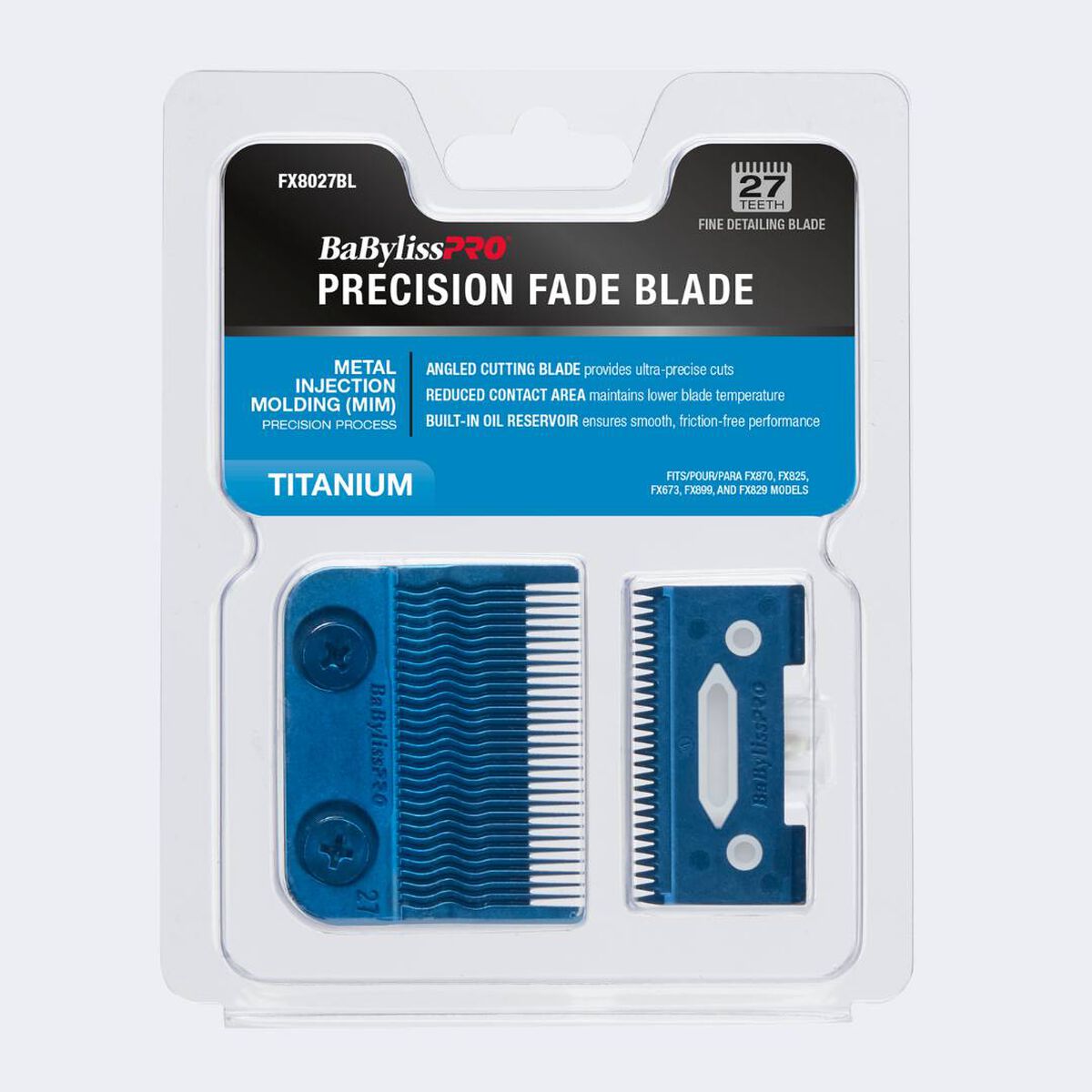 BaBylissPRO&reg;  Blue Titanium Metal-Injection Molded Precision Fine Detailing Blade, , hi-res 2