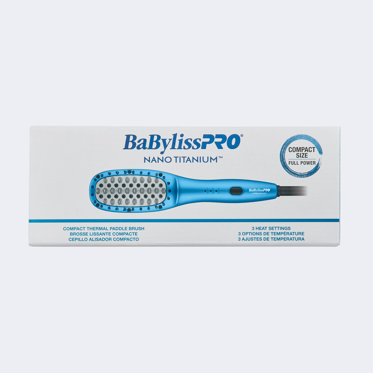 BaBylissPRO&reg; Nano Titanium&trade; Compact Thermal Paddle Brush, , hi-res 2