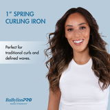 BaBylissPRO&reg; Nano Titanium&trade; 1" Spring Curling Iron, , hi-res 2