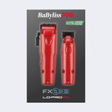 BaBylissPRO&reg; FXONE&trade; Lo-ProFX Limited Edition Matte Red Clipper, Trimmer & Boosted Battery Gift Set, , hi-res 1