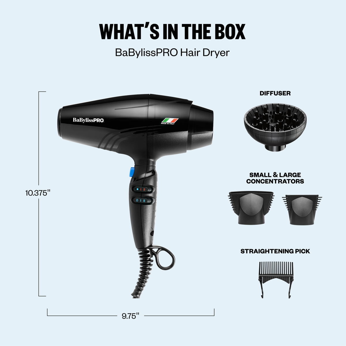 BaBylissPRO&reg; Rapido&reg; Ionic Italian Dryer, , hi-res 8