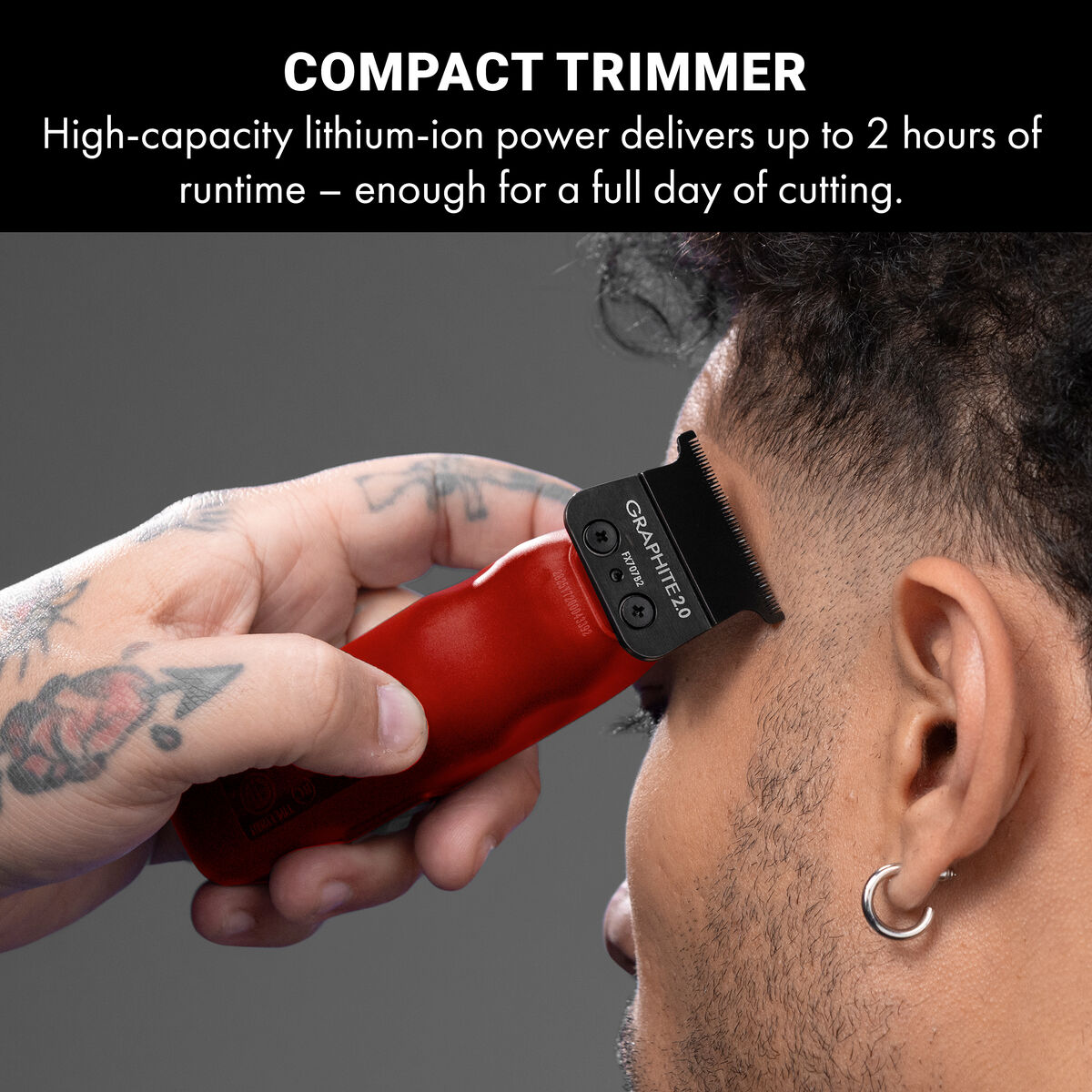BaBylissPRO&reg; Limited Edition LO-PROFX Compact Trimmer (Red), , hi-res 3