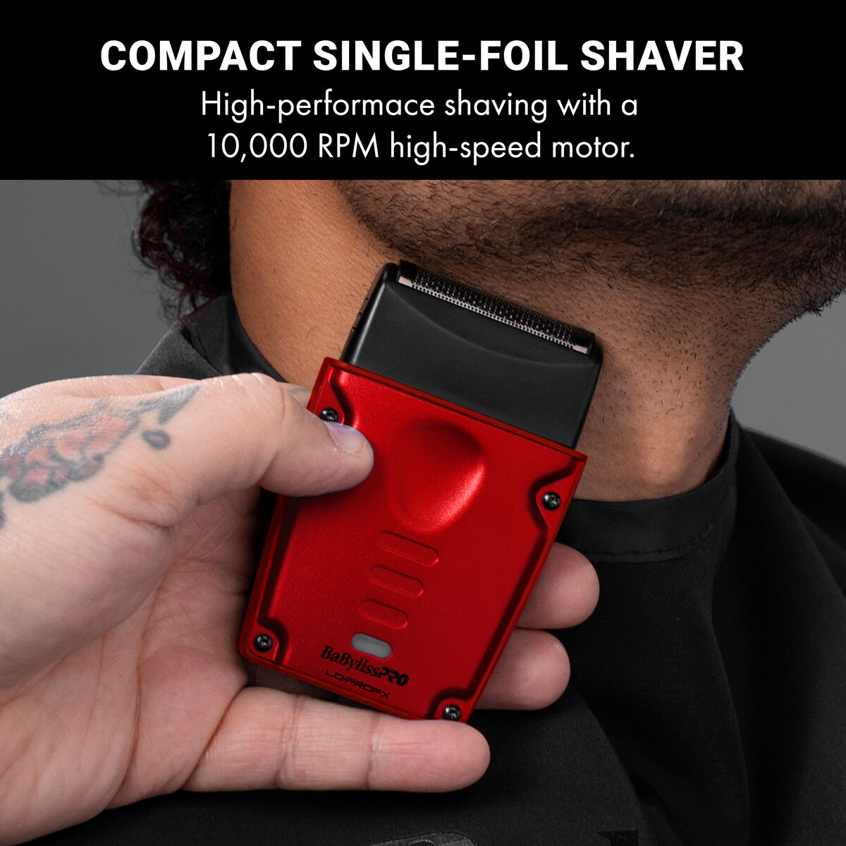 BaBylissPRO&reg; Limited Edition LO-PROFX Compact Single-Foil Shaver (Red), , hi-res 2