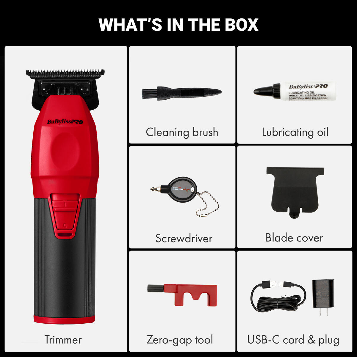 BaBylissPRO&reg; COREFX Trimmer (Limited Edition Red), , hi-res 7