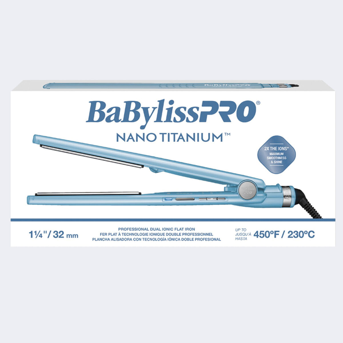 BaBylissPRO&reg; Nano Titanium&trade; 1&frac14;" Dual Ionic Flat Iron, , hi-res 5