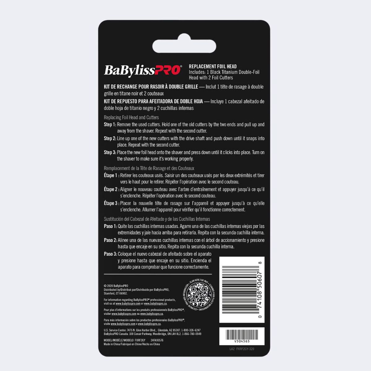 BaBylissPRO&reg; Replacement Foils & Cutter for FOILFX&trade;02 (Grey), , hi-res 4