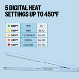 BaBylissPRO&reg; Nano Titanium&trade; Limited Edition 1" Digital Ultra-Thin Flat Iron (Iced Blue), , hi-res 6