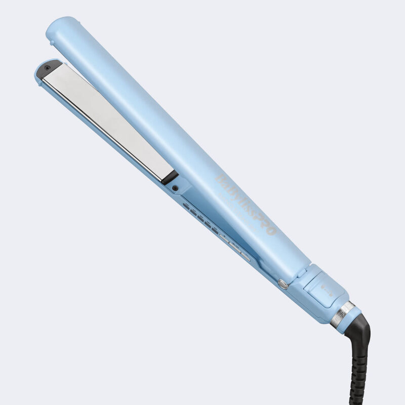 BaBylissPRO&reg; Nano Titanium&trade; Limited Edition 1" Digital Ultra-Thin Flat Iron (Iced Blue), , hi-res