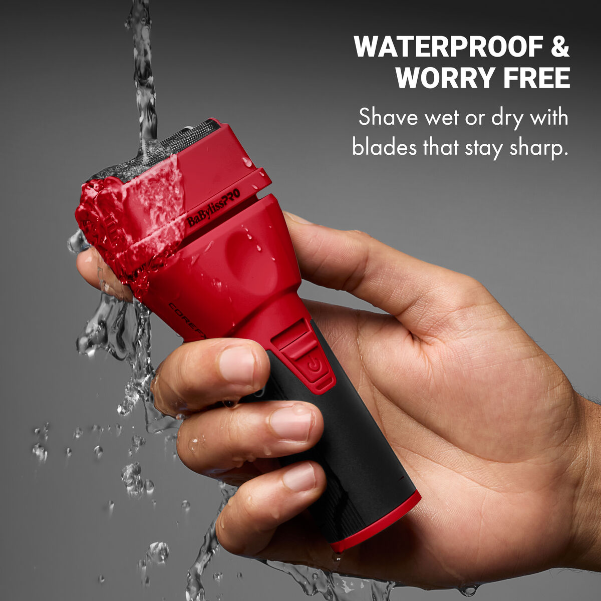 BaBylissPRO&reg; COREFX Double-Foil Shaver (Limited Edition Red), , hi-res 4