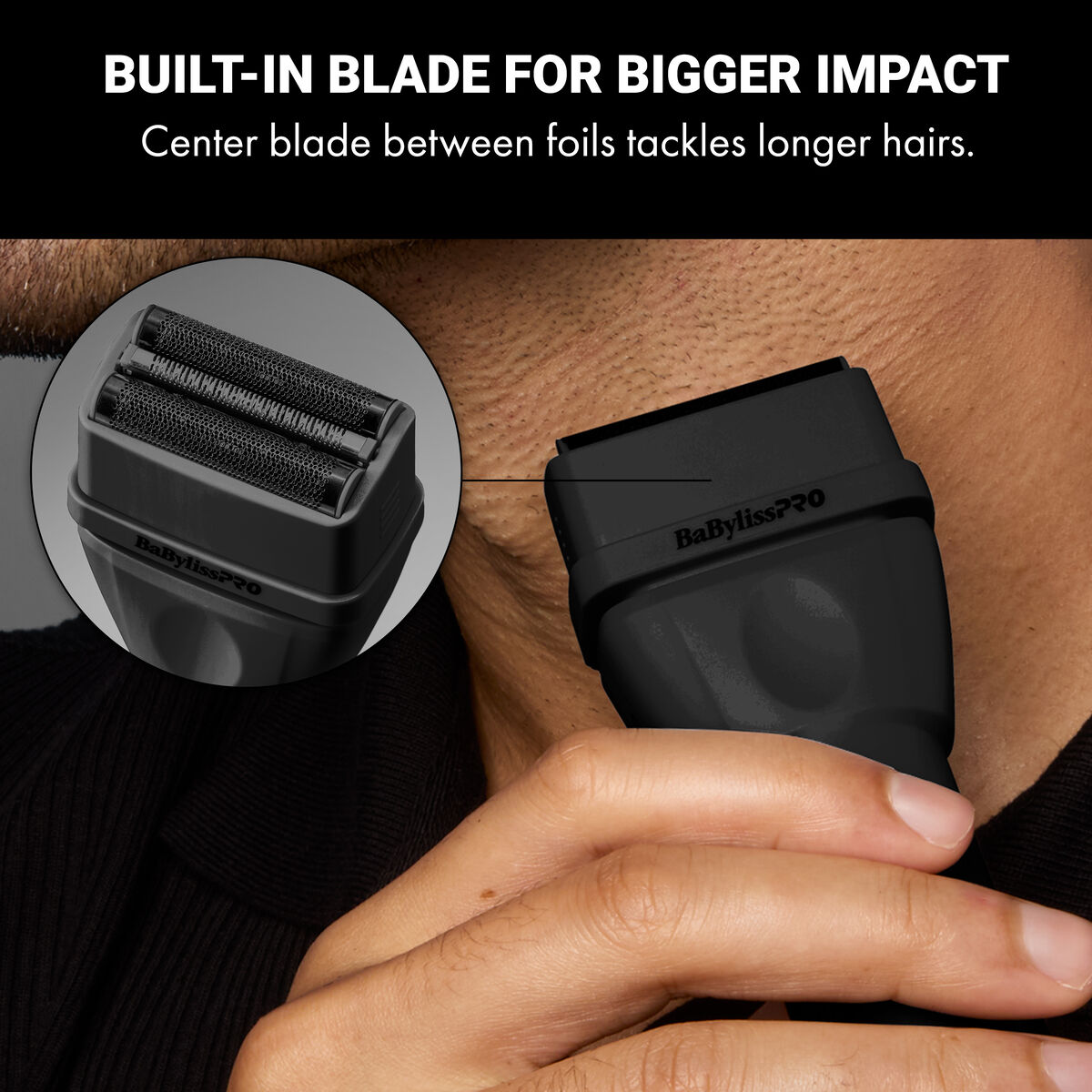 BaBylissPRO&reg; COREFX Double-Foil Shaver (Matte Black), , hi-res 7