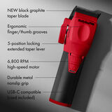 BaBylissPRO&reg; COREFX Clipper (Limited Edition Red), , hi-res 4