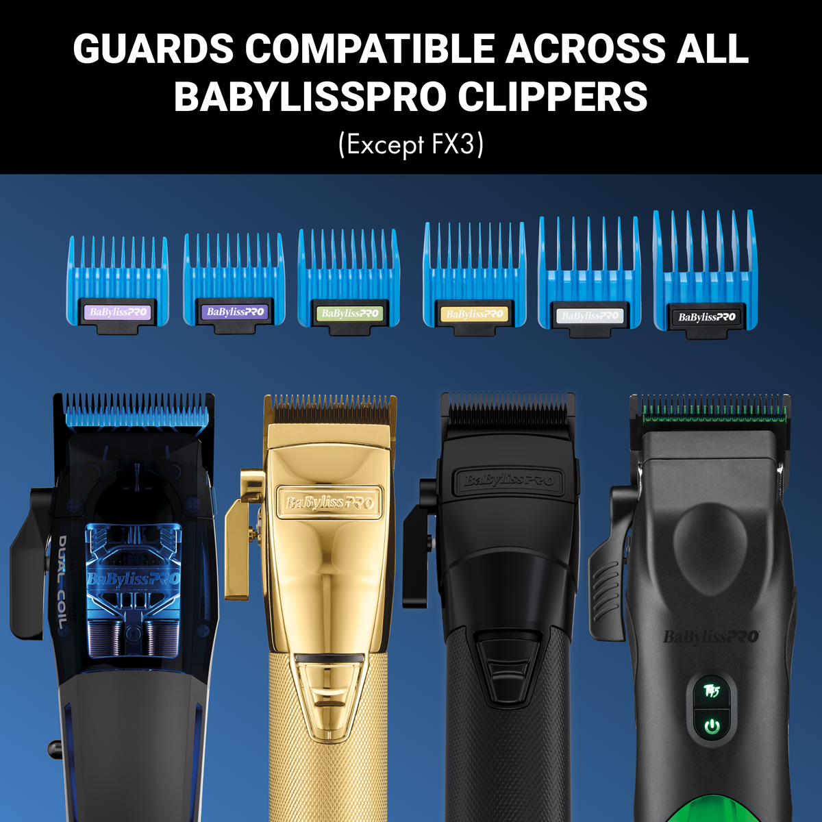 BaBylissPRO® Magnetic Clipper Guards