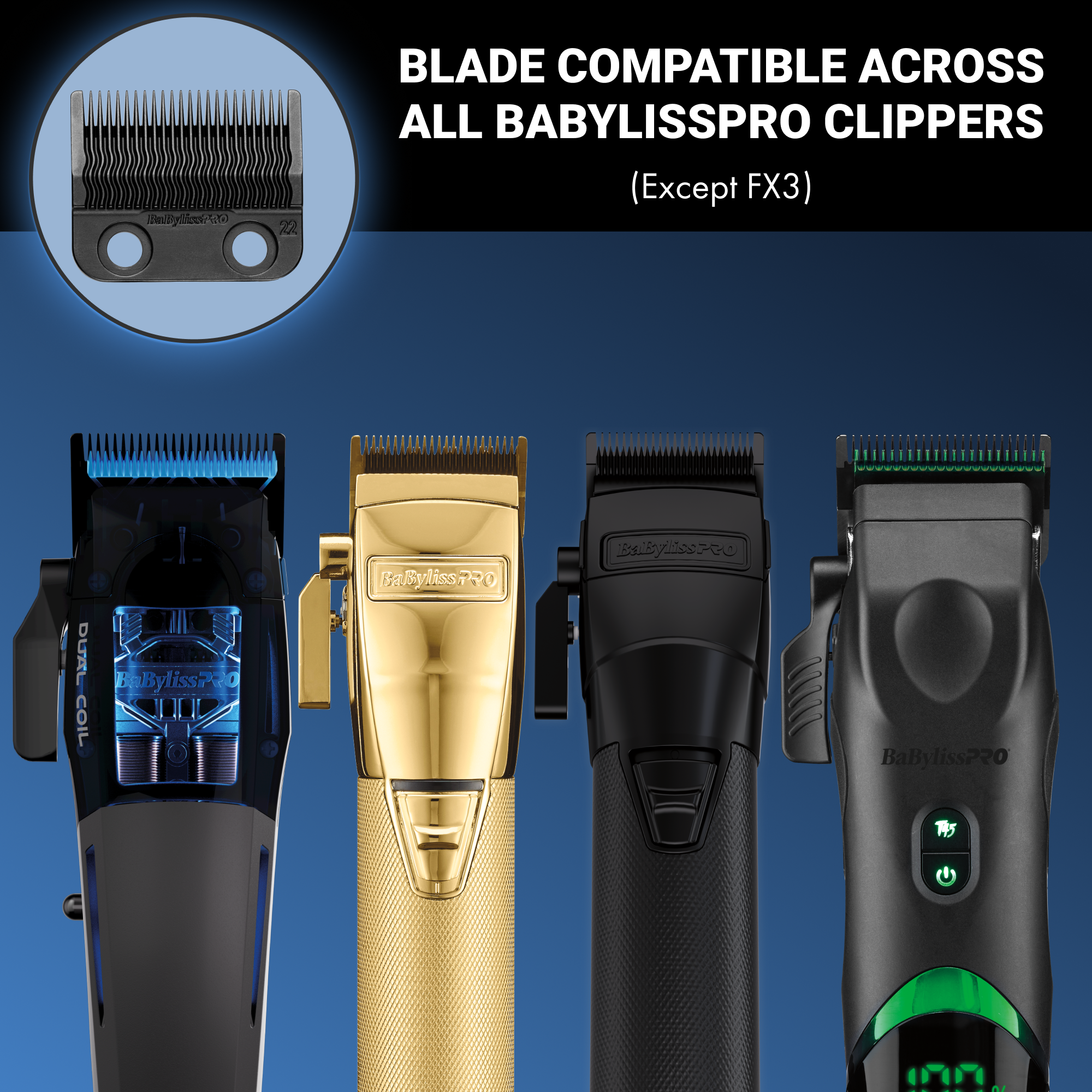 BaBylissPRO® Metal Injection Molded Space Blade