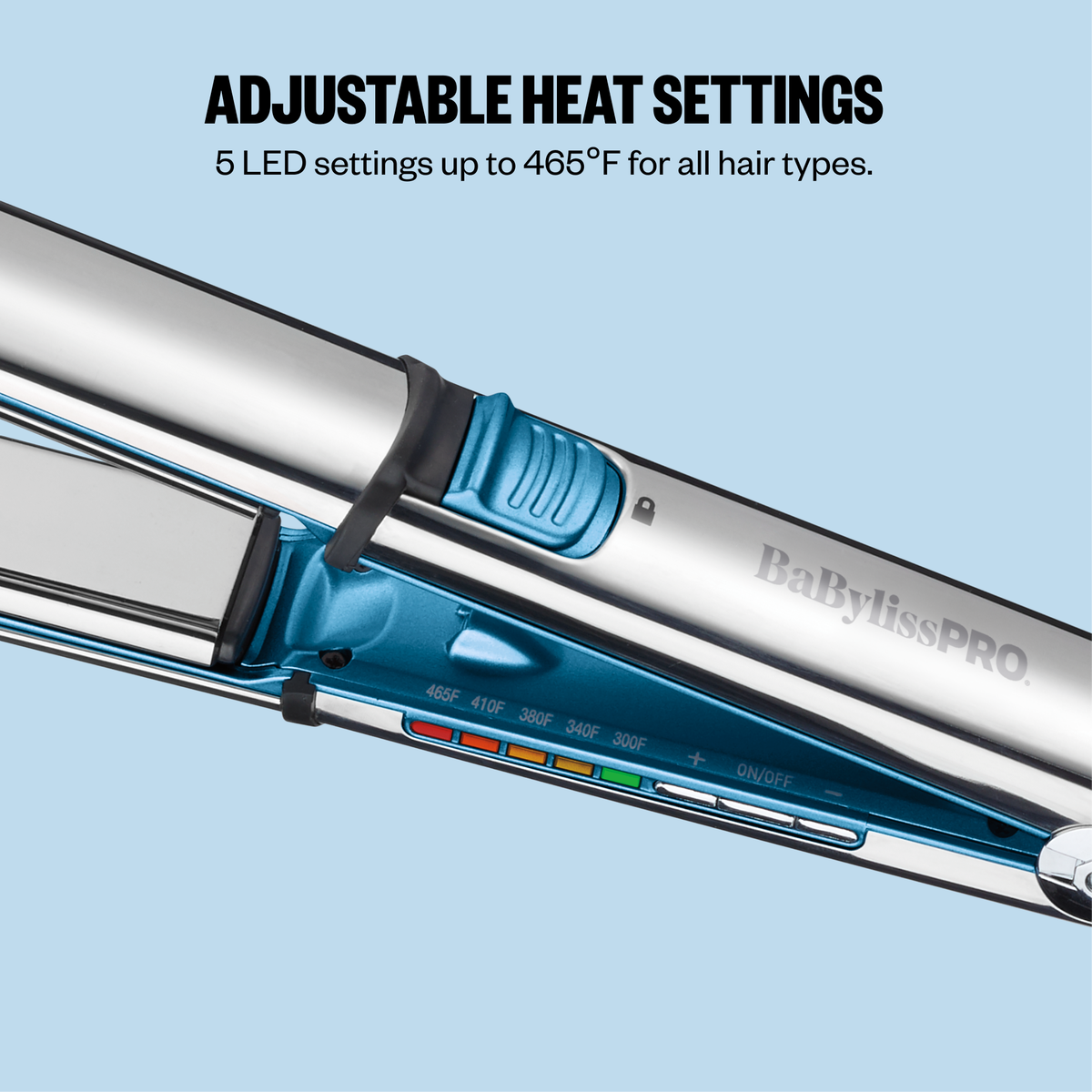 BaBylissPRO&reg; Nano Titanium&trade; Prima3000&reg; 1&frac14;" Ionic Styling Iron, , hi-res 4