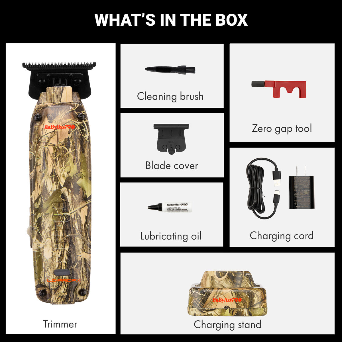 BaBylissPRO&reg; Limited Edition LO-PROFX Compact Trimmer (Camo), , hi-res 9