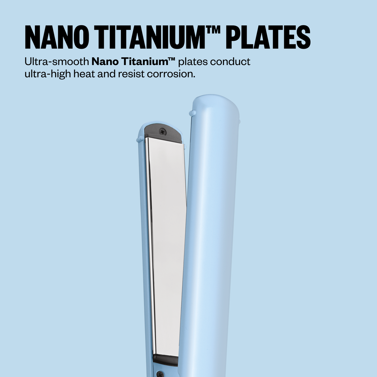 BaBylissPRO&reg; Nano Titanium&trade; Limited Edition 1" Digital Ultra-Thin Flat Iron (Iced Blue), , hi-res 8