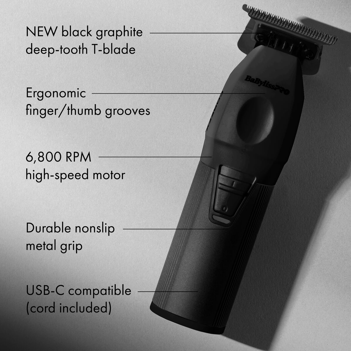 BaBylissPRO&reg; COREFX Trimmer (Matte Black), , hi-res 4