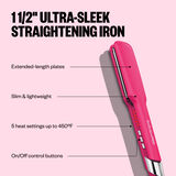 BaBylissPRO&reg; Limited Edition Ultra-Sleek 1.5" Straightening Iron (Hot Pink), , hi-res 3