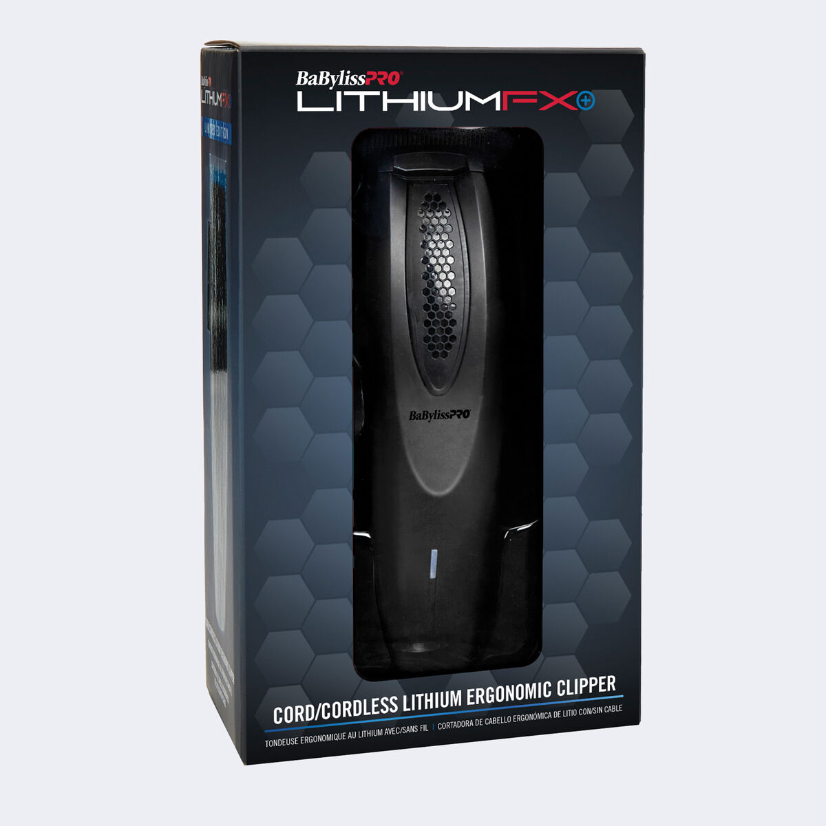 BaBylissPRO&reg; LithiumFX+ Matte Black Cord/Cordless Lithium Ergonomic Clipper, , hi-res 5