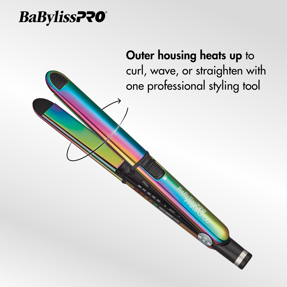 BaBylissPRO&reg; Nano Titanium&trade; Iridescent Prima3100 & Prima2000 Styling Irons Prepack, , hi-res 5