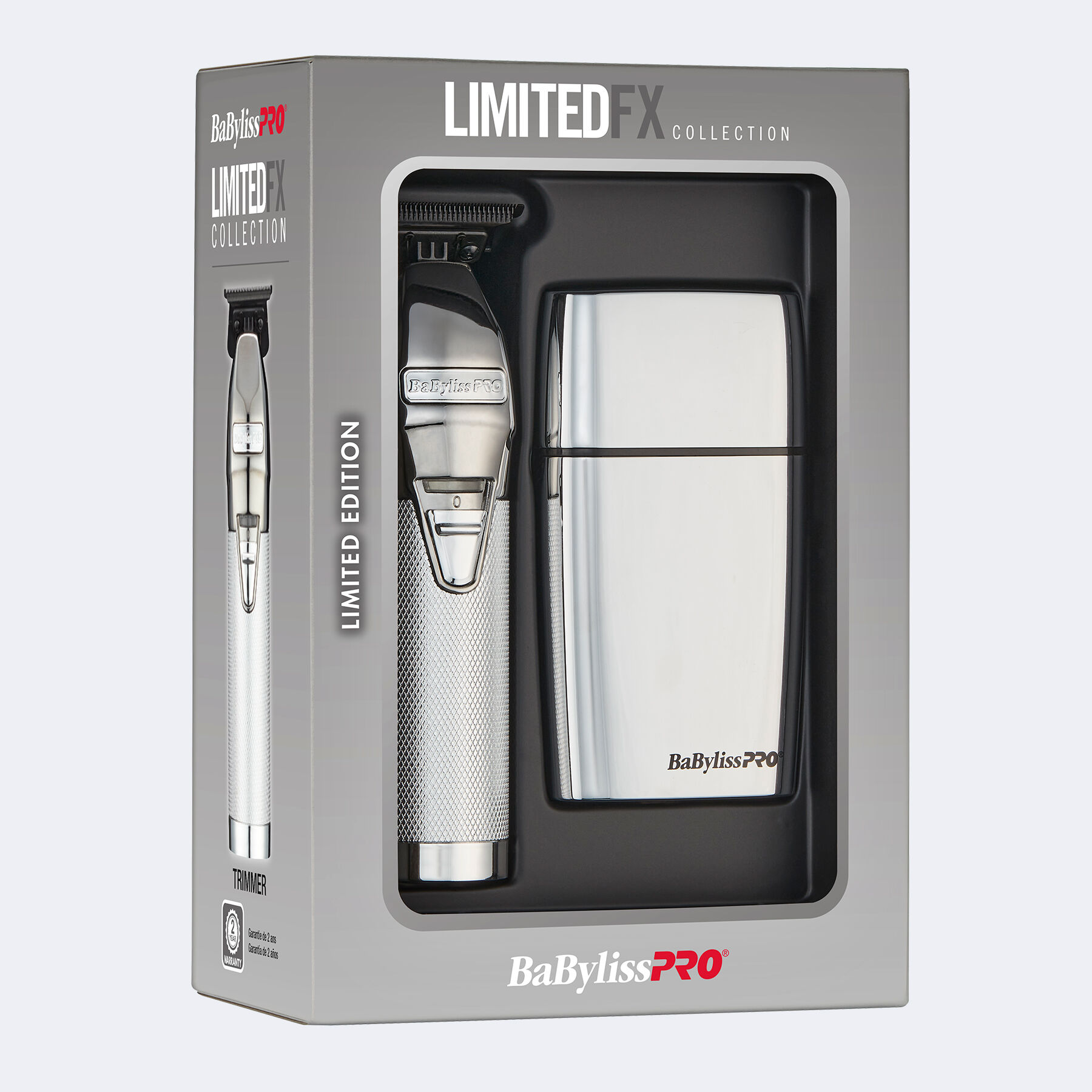 Silver Trimmer & Double-Foil Shaver | BaBylissPRO