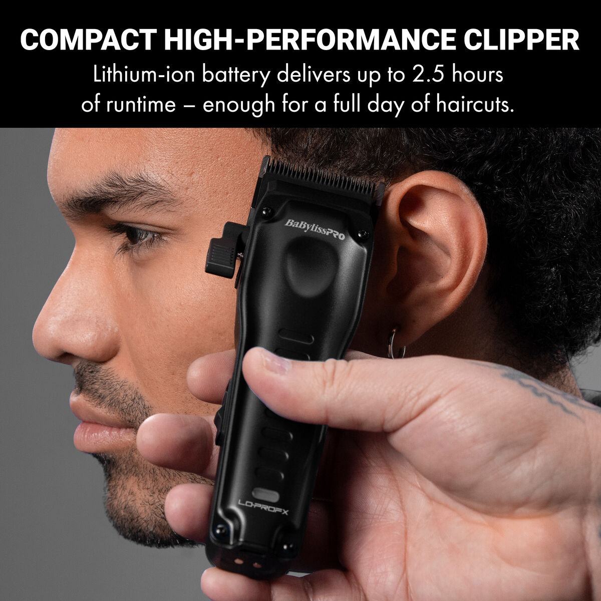 BaBylissPRO&reg; LO-PROFX Compact Series Clipper (Matte Black), , hi-res 2