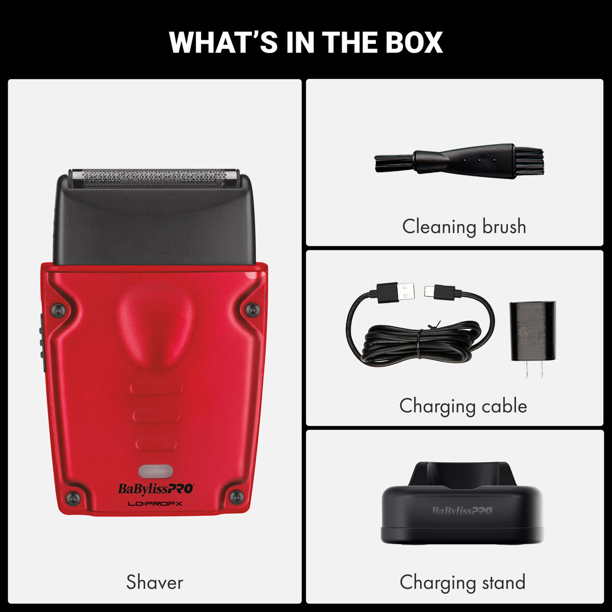 BaBylissPRO&reg; Limited Edition LO-PROFX Compact Single-Foil Shaver (Red), , hi-res 8