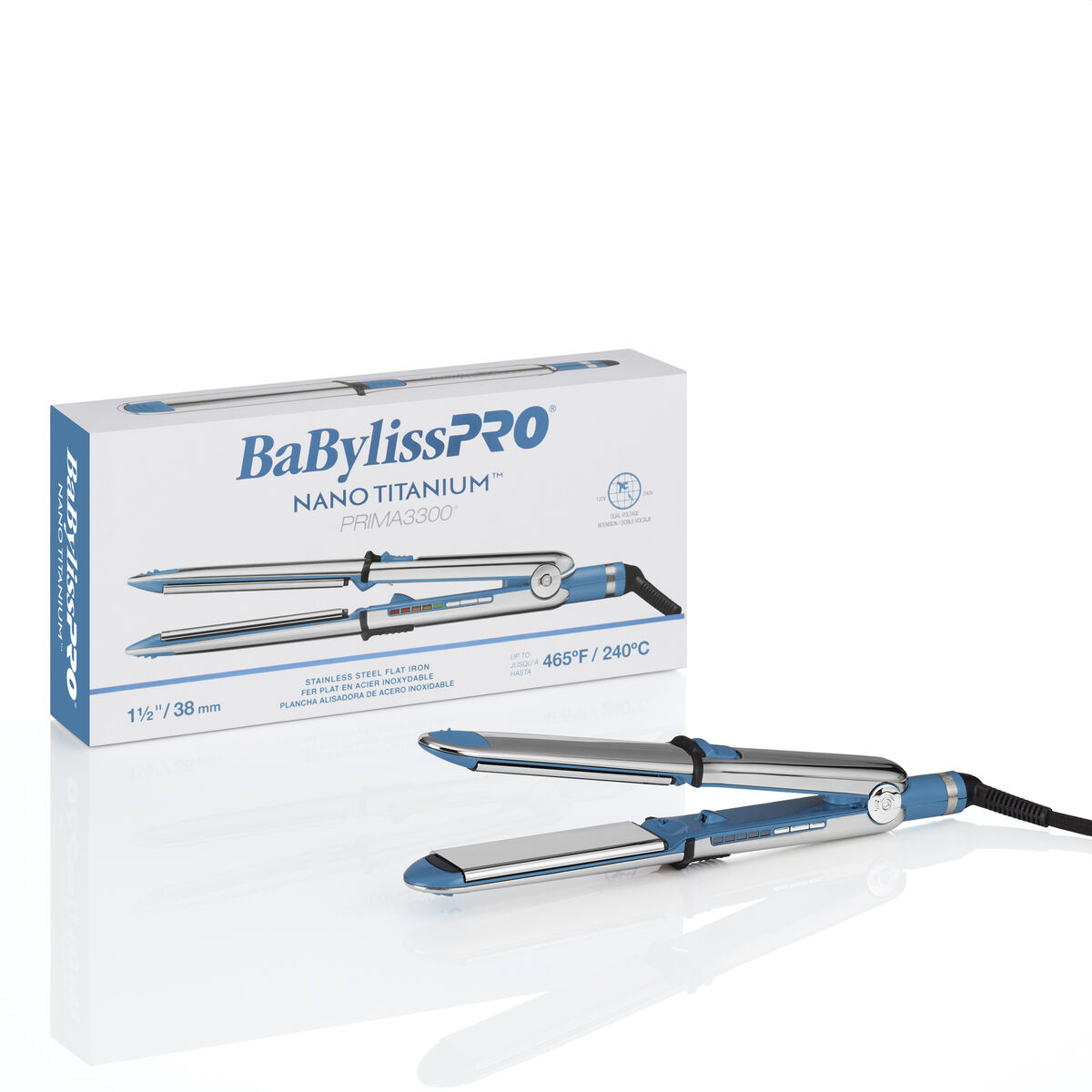 BaBylissPRO&reg; Nano Titanium&trade; 1 1/2" Prima Stainless Steel Styling Iron, , hi-res 4
