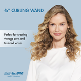 BaBylissPRO&reg; Nano Titanium&trade; &frac34;" Spring Curling Iron, , hi-res 2