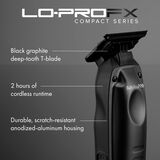 BaBylissPRO&reg; LO-PROFX Compact Series Trimmer (Matte Black), , hi-res 4
